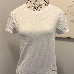 Levi's Women's White Short Sleeve Crewneck Tee - Size Small
